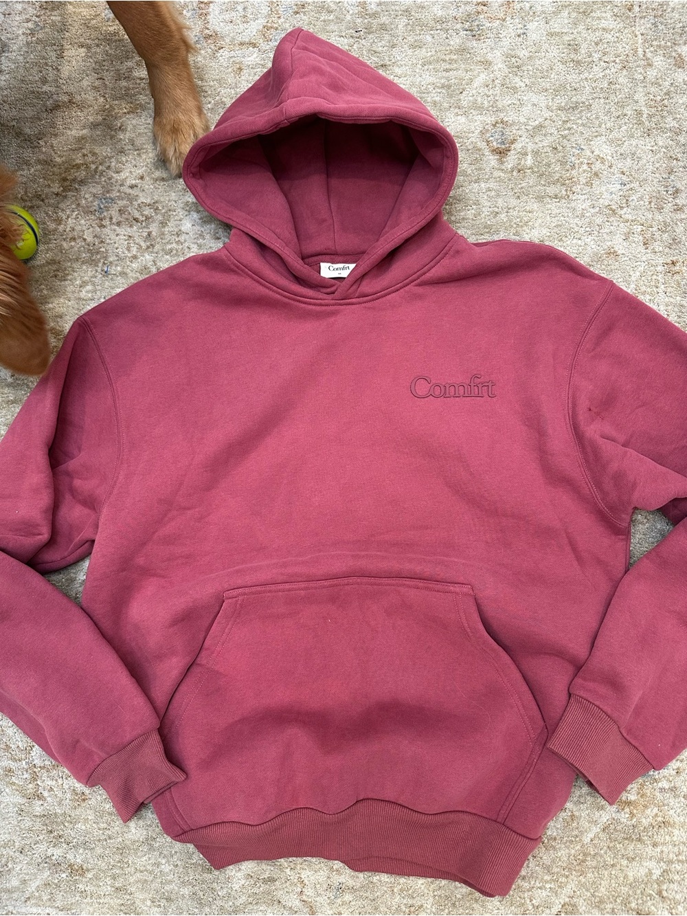 Comfort Crewneck Hoodie in Dusty Rose